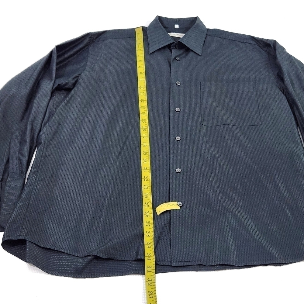 VINTAGE Klauss Boehler Gray Regular Fit Dress Shirts - Picture 4 of 10